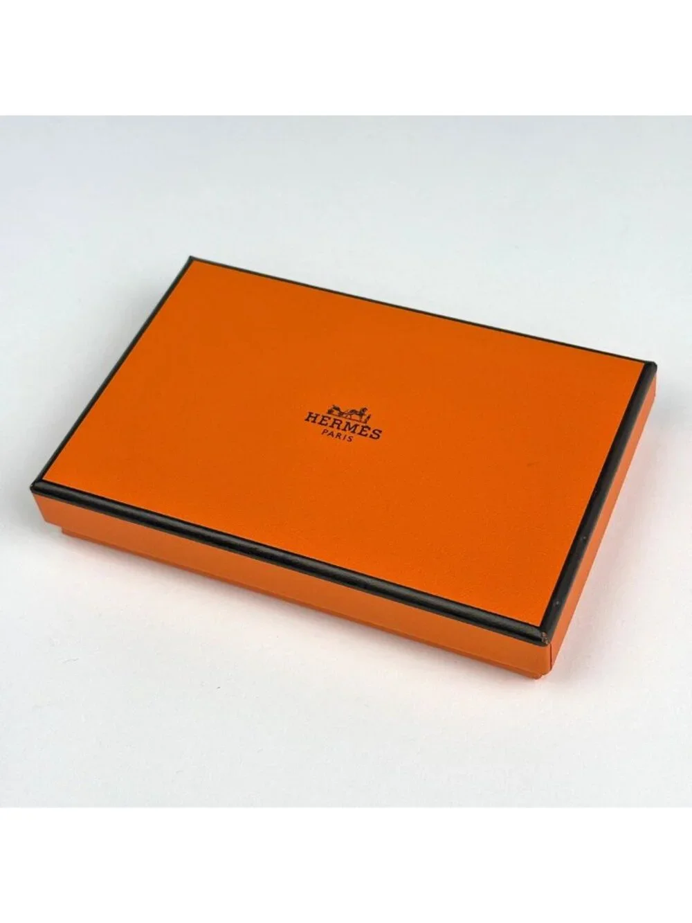 Hermes Calvi Card Case Vo Garibaldi Orange